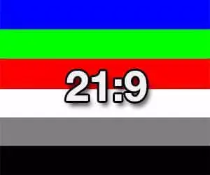 Sliding RGB Videos -21:9, 25:12, 25:16, 48:35 and 128:85-