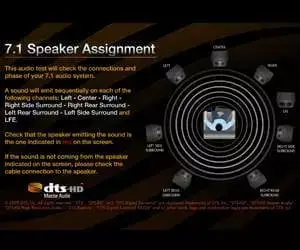 DTS-HD 7.1 Master Audio Sound Check 7.1 Lossless